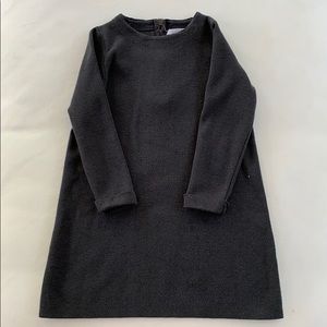 Zara girls grey dress with zipper back